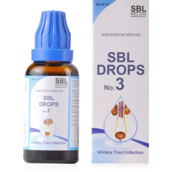 SBL Drops No 3 Urinary Track Infection (30ml)